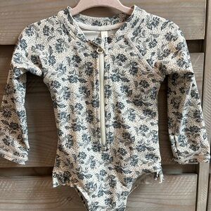 Floral Long Sleeve Baby Bodysuit
